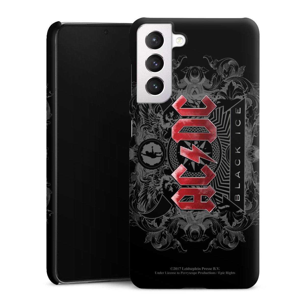 Galaxy S21 5G Handy Premium Case Smartphone Handyhülle Schutzhülle matt Merchandise Black Ice Acdc Premium Case