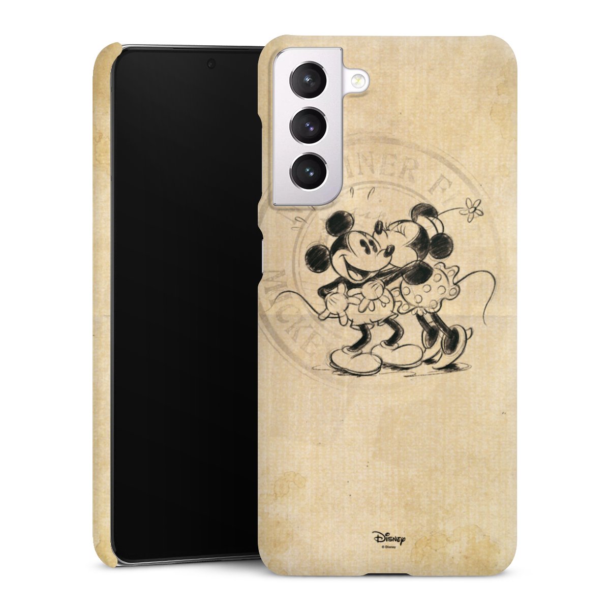 Galaxy S21 5G Handy Premium Case Smartphone Handyhülle Schutzhülle matt Mickey Mouse Vintage Minnie Mouse Premium Case