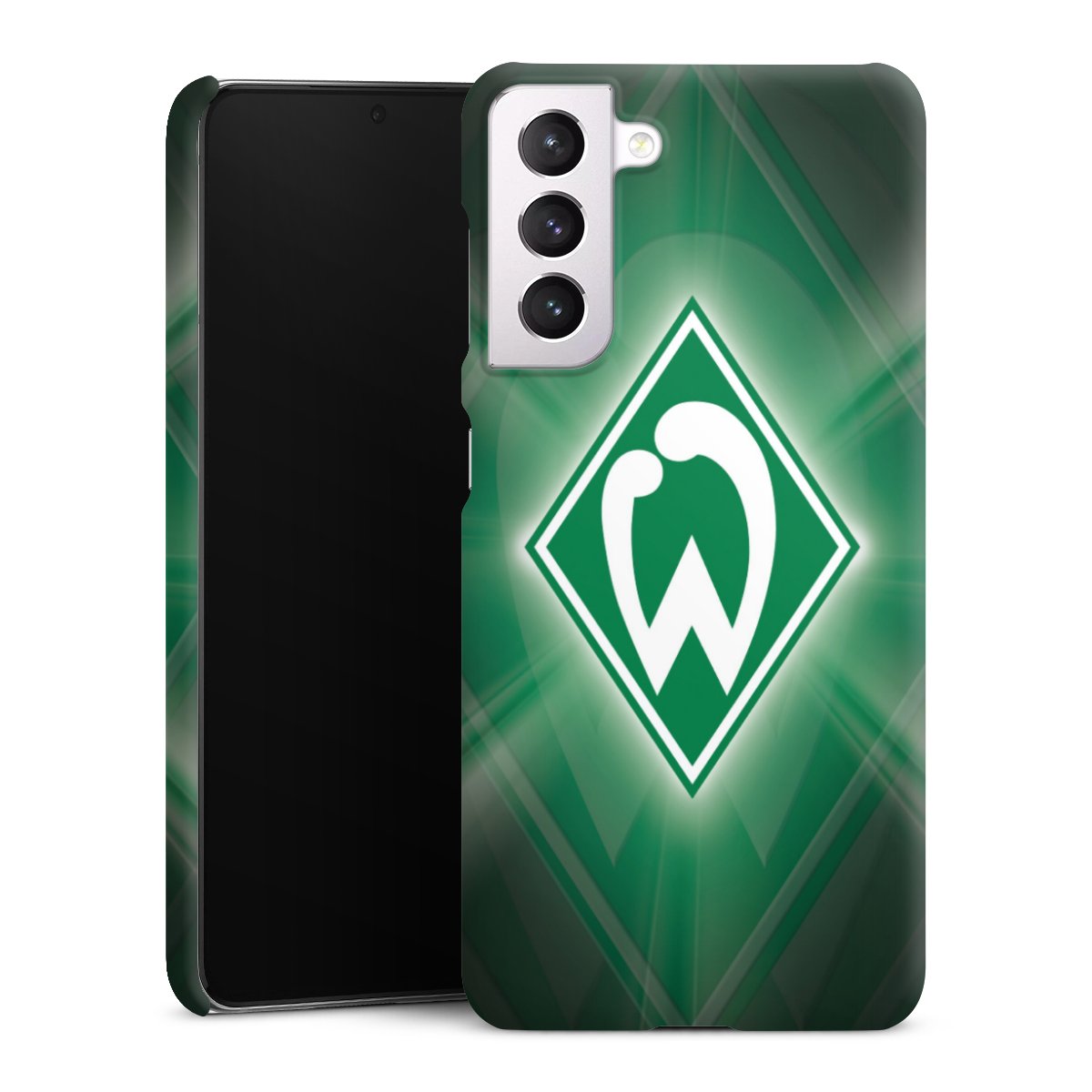 Galaxy S21 5G Handy Premium Case Smartphone Handyhülle Schutzhülle matt Sv Werder Bremen Official Licensed Product Coat Of Arms Premium Case