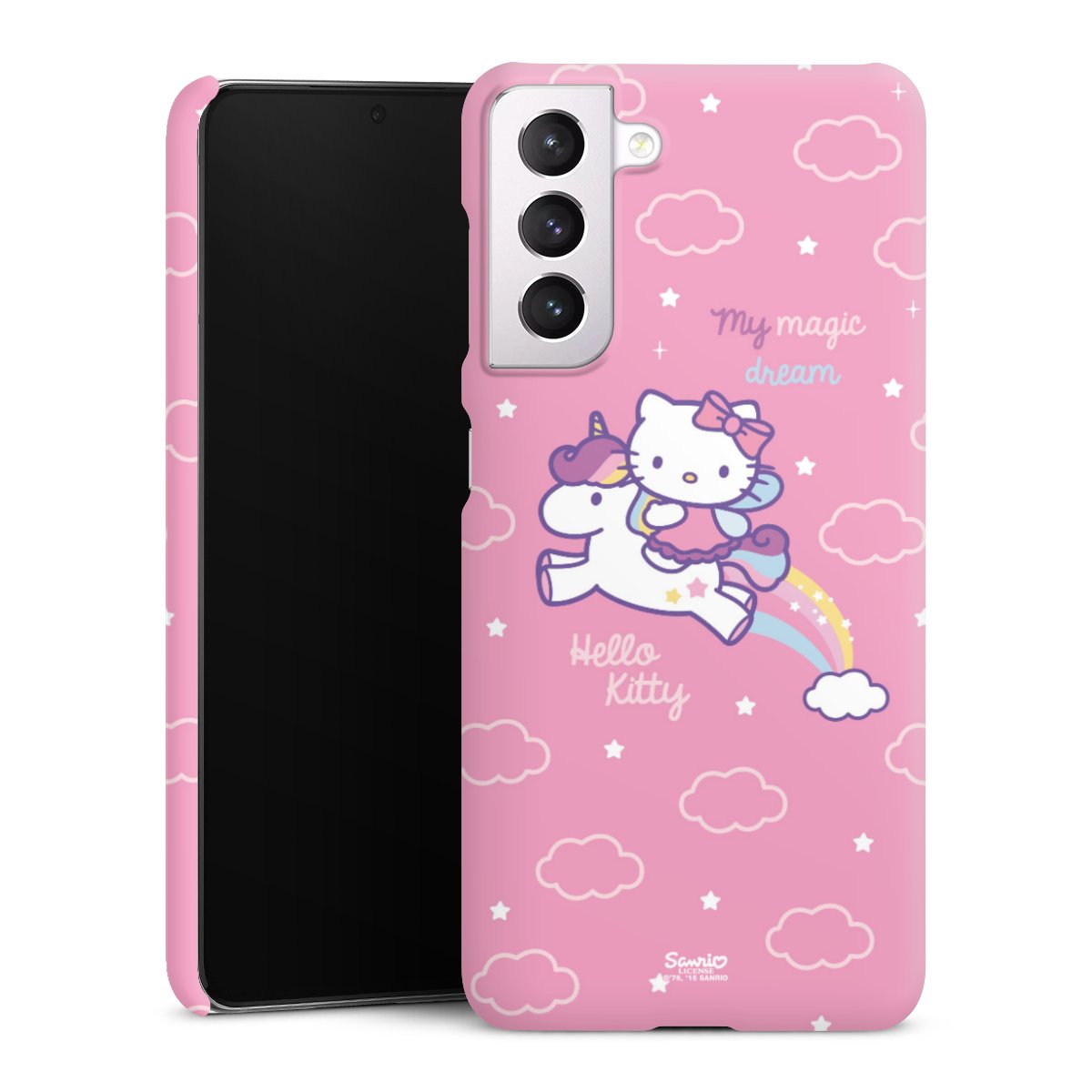 Galaxy S21 5G Handy Premium Case Smartphone Handyhülle Schutzhülle matt Einhorn Official Licensed Product Hello Kitty Premium Case