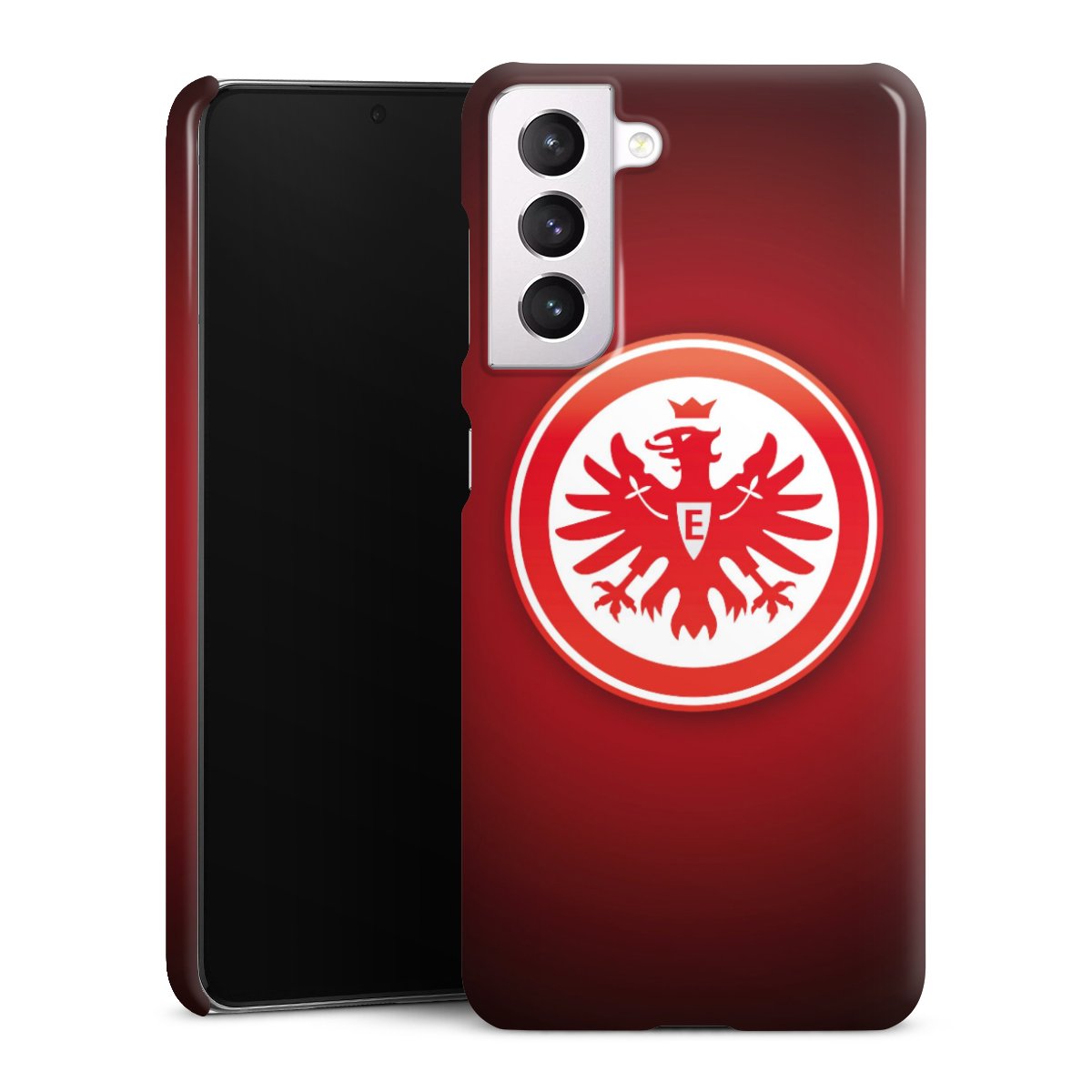 Galaxy S21 5G Handy Premium Case Smartphone Handyhülle Schutzhülle glänzend Eintracht Frankfurt Official Licensed Product Coat Of Arms Premium Case