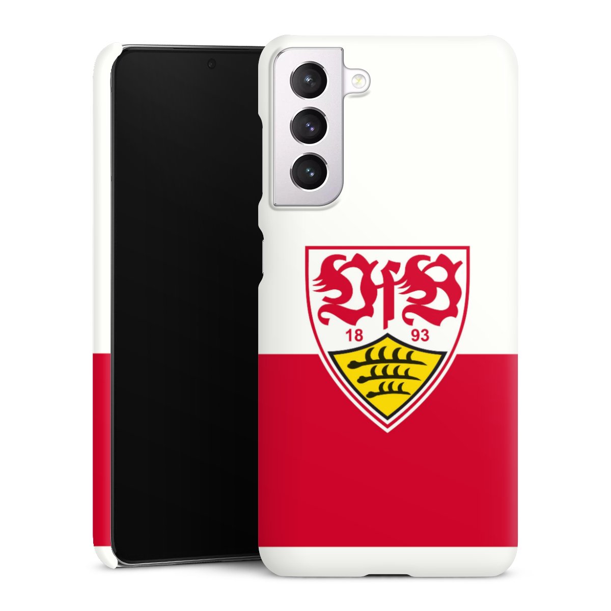 Galaxy S21 5G Handy Premium Case Smartphone Handyhülle Schutzhülle glänzend Official Licensed Product Logo Vfb Stuttgart Premium Case