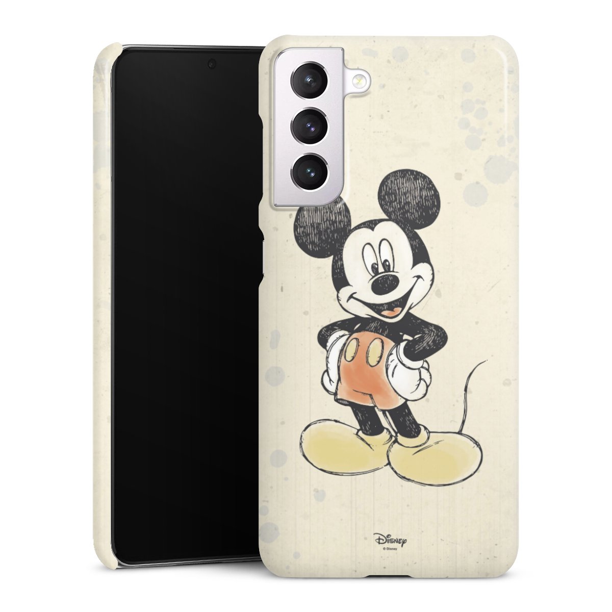 Galaxy S21 5G Handy Premium Case Smartphone Handyhülle Schutzhülle glänzend Water Colour Mickey & Minnie Mouse Official Licensed Product Premium Case