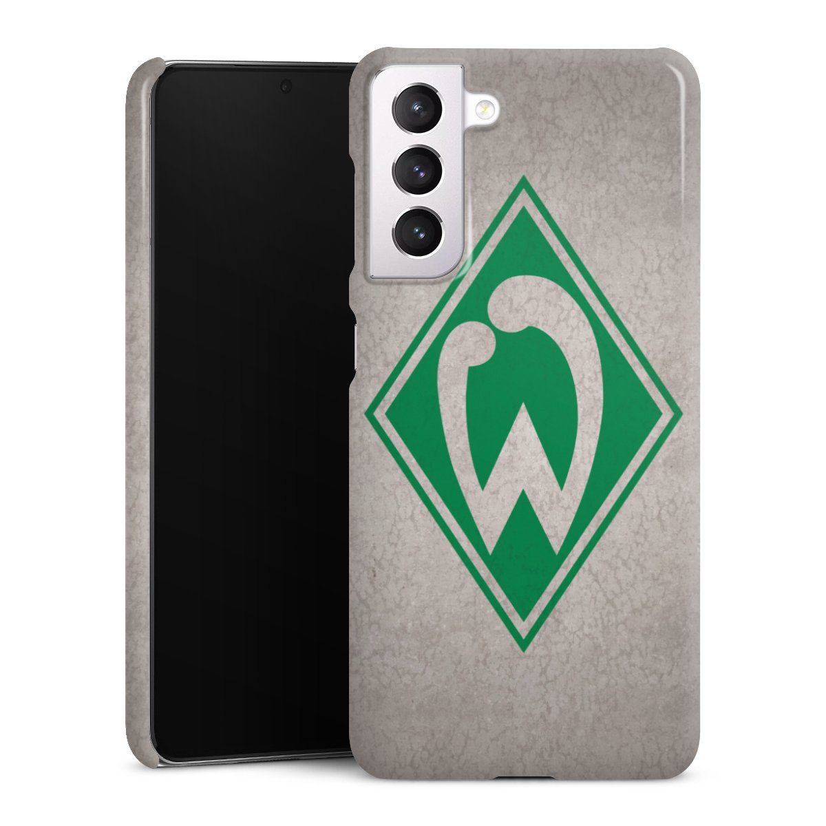 Galaxy S21 5G Handy Premium Case Smartphone Handyhülle Schutzhülle glänzend Sv Werder Bremen Concrete Official Licensed Product Premium Case