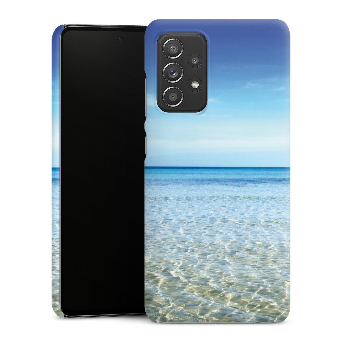 Galaxy A52s 5G Handy Premium Case Smartphone Handyhülle Schutzhülle matt Urlaub Sky Ocean Premium Case