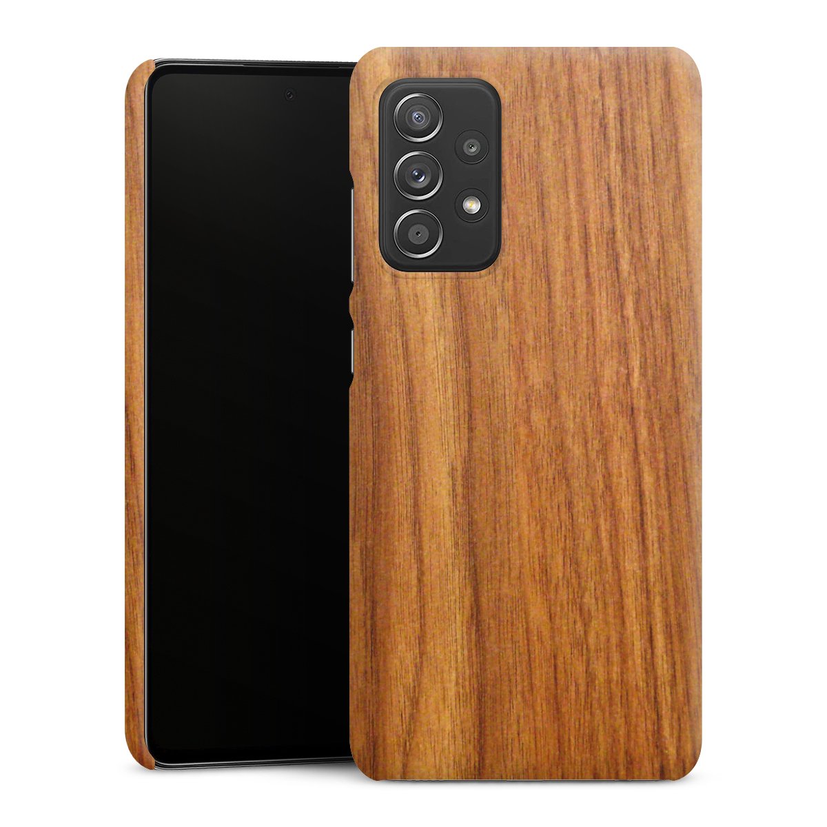 Galaxy A52s 5G Handy Premium Case Smartphone Handyhülle Schutzhülle matt Wood Larch Wooden Look Premium Case