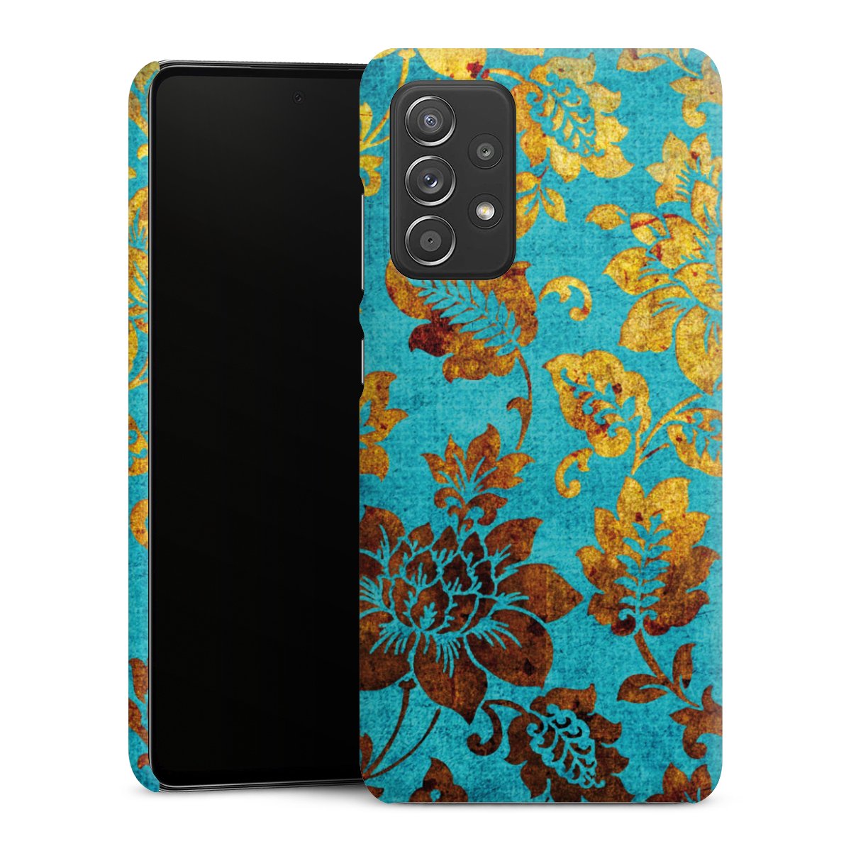 Galaxy A52s 5G Handy Premium Case Smartphone Handyhülle Schutzhülle matt Ornament Vintage Flowers Premium Case