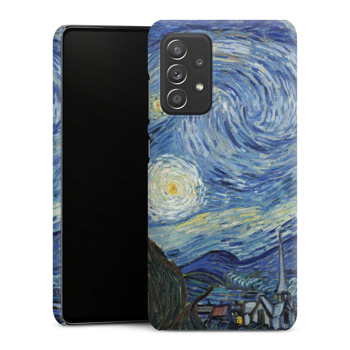 Galaxy A52s 5G Handy Premium Case Smartphone Handyhülle Schutzhülle matt The Starry Night Kunst Vincent Van Gogh Premium Case