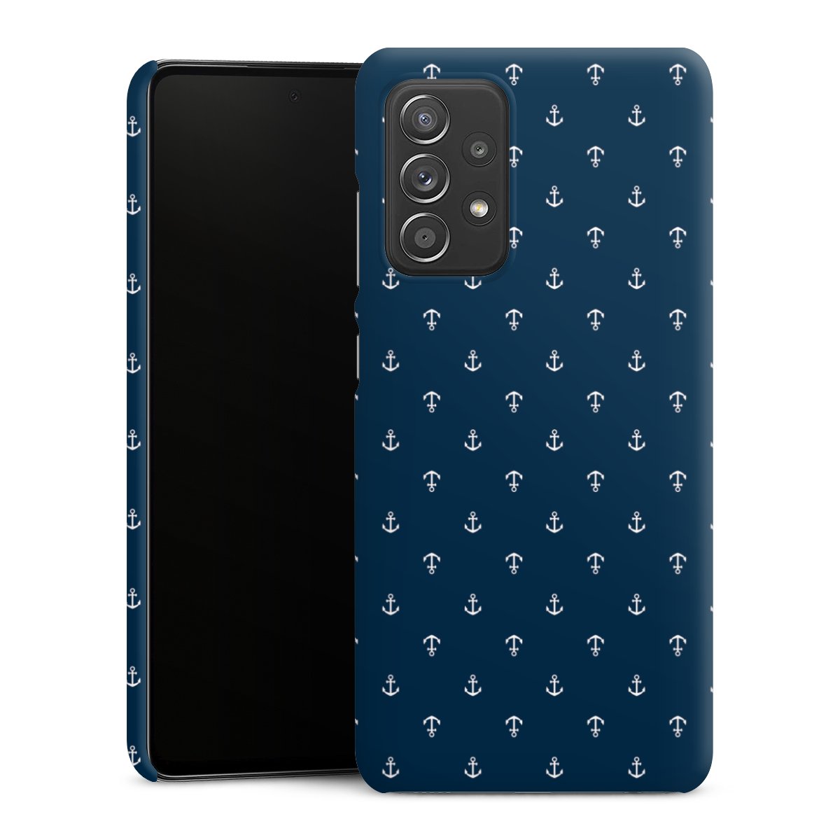 Galaxy A52s 5G Handy Premium Case Smartphone Handyhülle Schutzhülle matt Muster Anchor Sail Premium Case