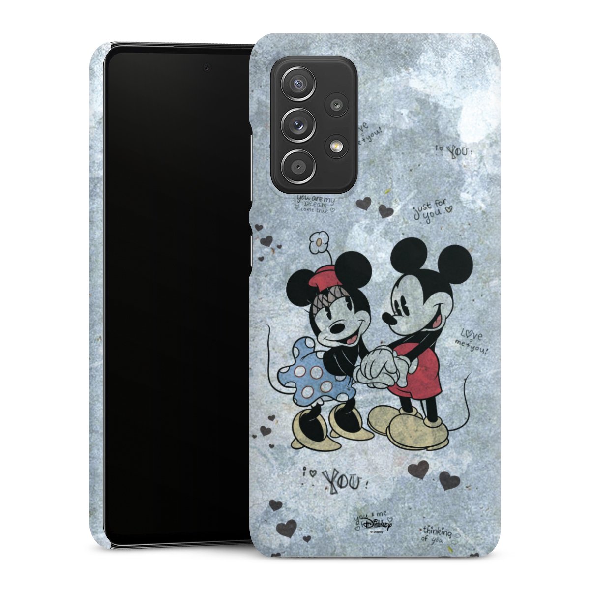 Galaxy A52s 5G Handy Premium Case Smartphone Handyhülle Schutzhülle matt Mickey & Minnie Mouse Vintage Disney Premium Case