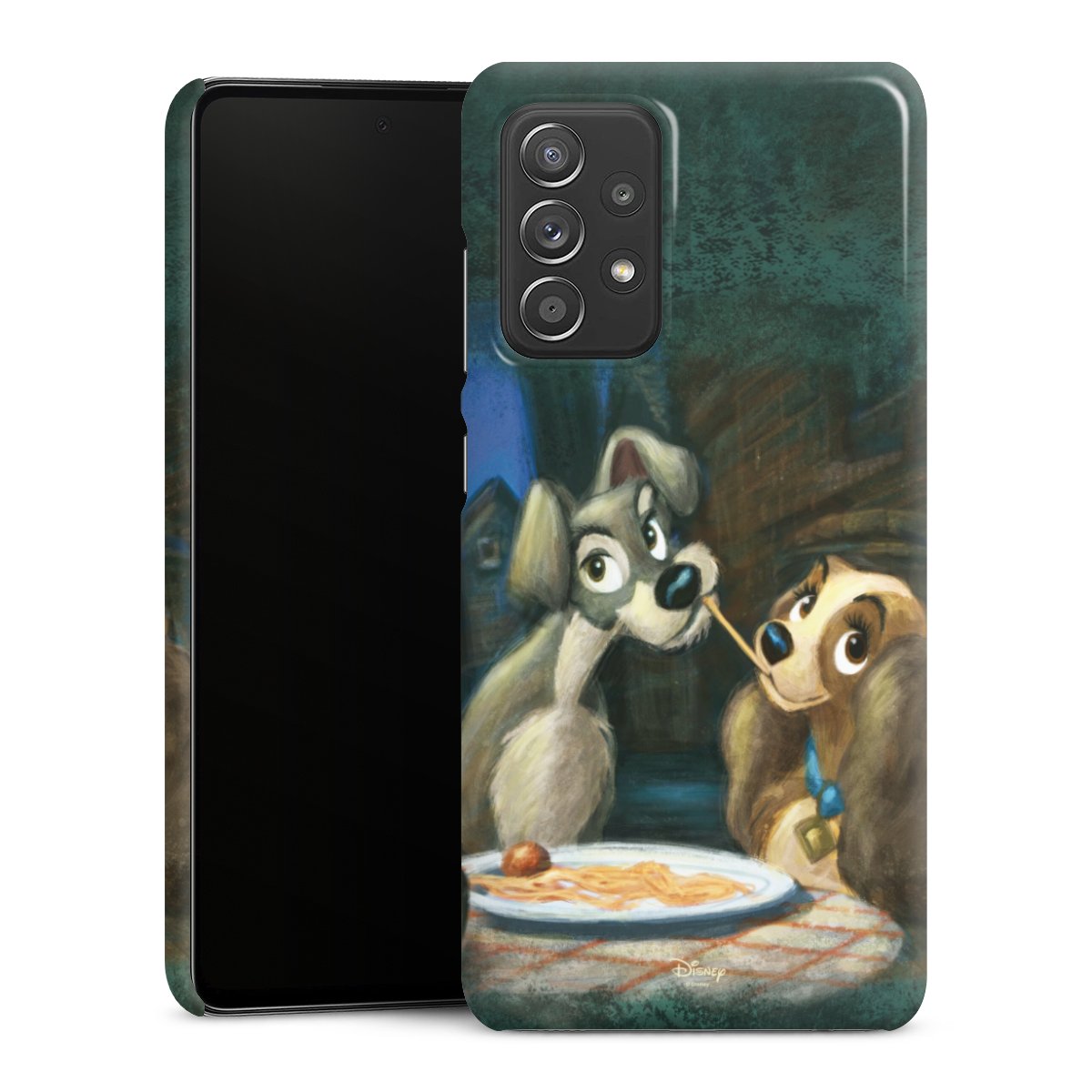 Galaxy A52 Handy Premium Case Smartphone Handyhülle Schutzhülle glänzend Lady And The Tramp Official Licensed Product Disney Premium Case