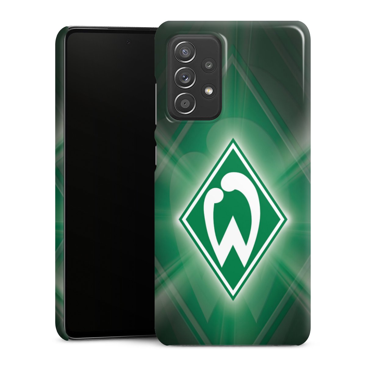 Galaxy A52 Handy Premium Case Smartphone Handyhülle Schutzhülle glänzend Sv Werder Bremen Official Licensed Product Coat Of Arms Premium Case