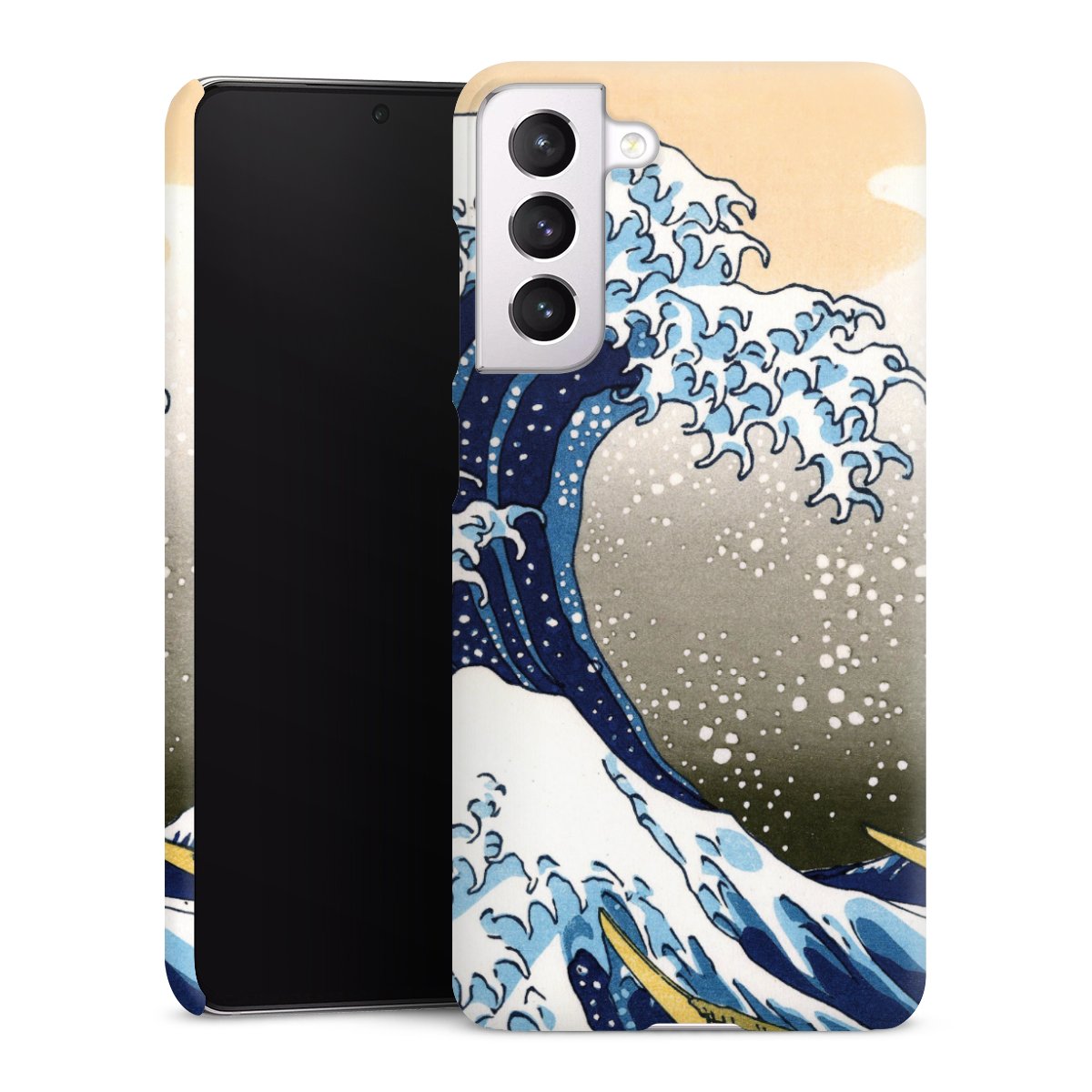 Galaxy S21 FE 5G Handy Premium Case Smartphone Handyhülle Schutzhülle matt Kunst Katsushika Hokusai Die Große Welle Vor Kanagawa Premium Case