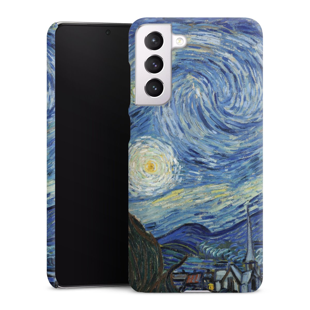 Galaxy S21 FE 5G Handy Premium Case Smartphone Handyhülle Schutzhülle matt The Starry Night Kunst Vincent Van Gogh Premium Case