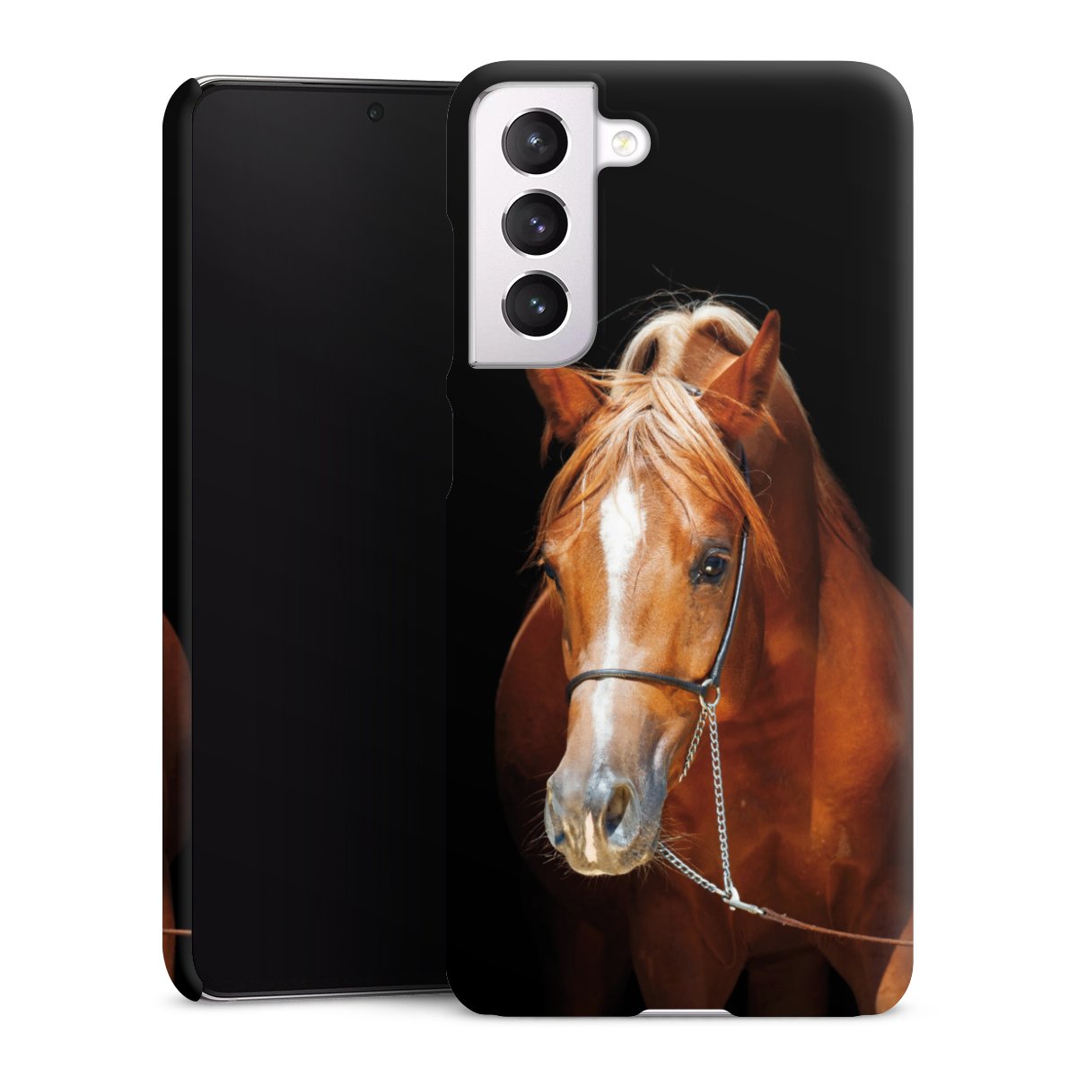 Galaxy S21 FE 5G Handy Premium Case Smartphone Handyhülle Schutzhülle matt Mare Horse Hobby Premium Case