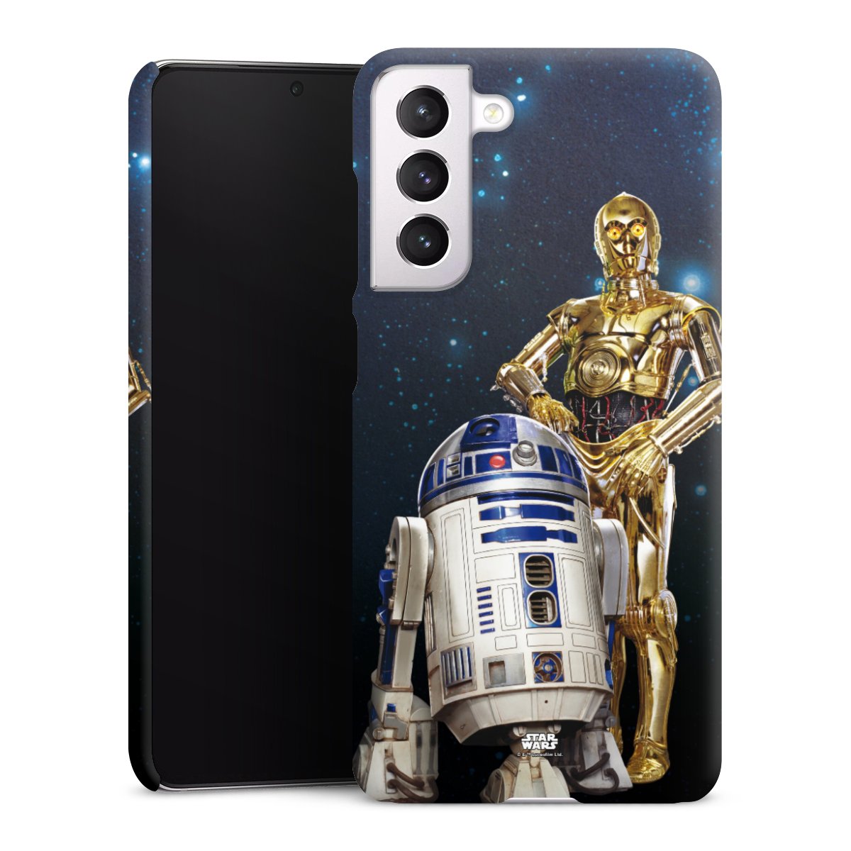 Galaxy S21 FE 5G Handy Premium Case Smartphone Handyhülle Schutzhülle matt Weltall Star Wars R2d2 Premium Case