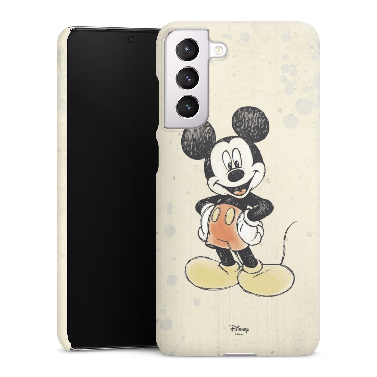 Galaxy S21 FE 5G Handy Premium Case Smartphone Handyhülle Schutzhülle matt Water Colour Mickey & Minnie Mouse Official Licensed Product Premium Case