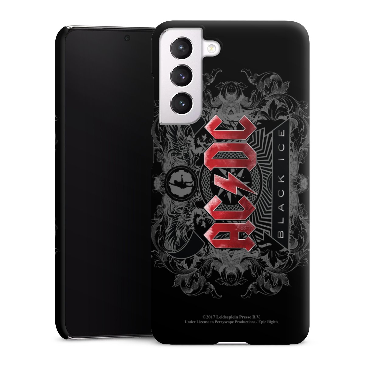 Galaxy S21 FE 5G Handy Premium Case Smartphone Handyhülle Schutzhülle matt Merchandise Black Ice Acdc Premium Case