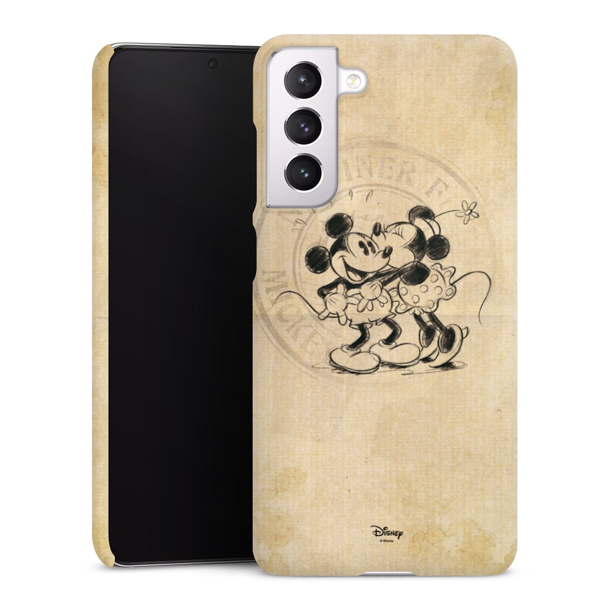 Galaxy S21 FE 5G Handy Premium Case Smartphone Handyhülle Schutzhülle matt Mickey Mouse Vintage Minnie Mouse Premium Case