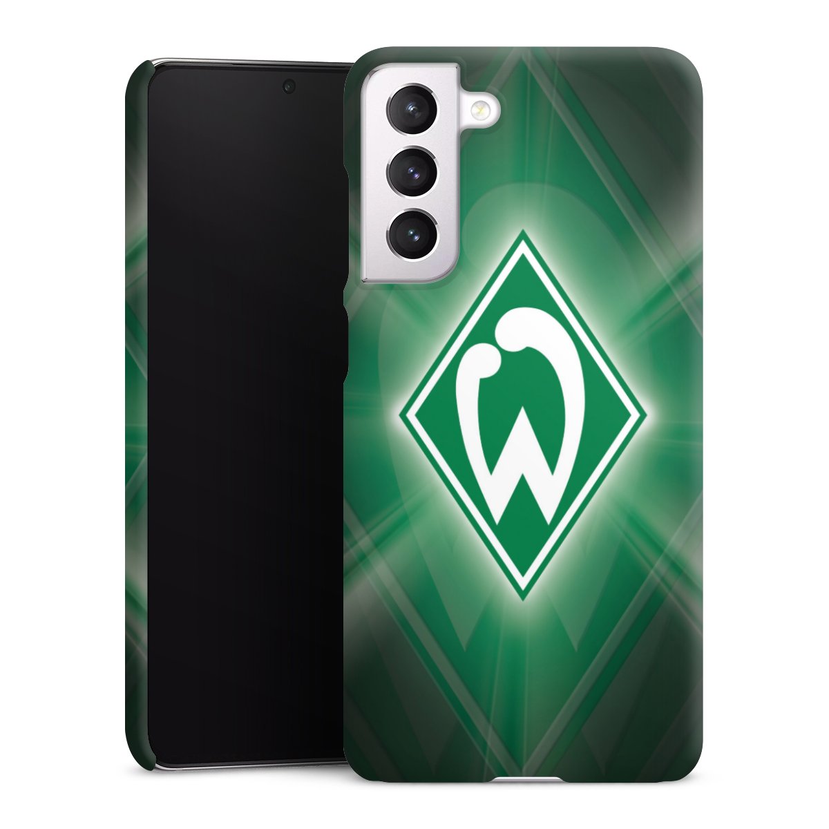 Galaxy S21 FE 5G Handy Premium Case Smartphone Handyhülle Schutzhülle matt Sv Werder Bremen Official Licensed Product Coat Of Arms Premium Case