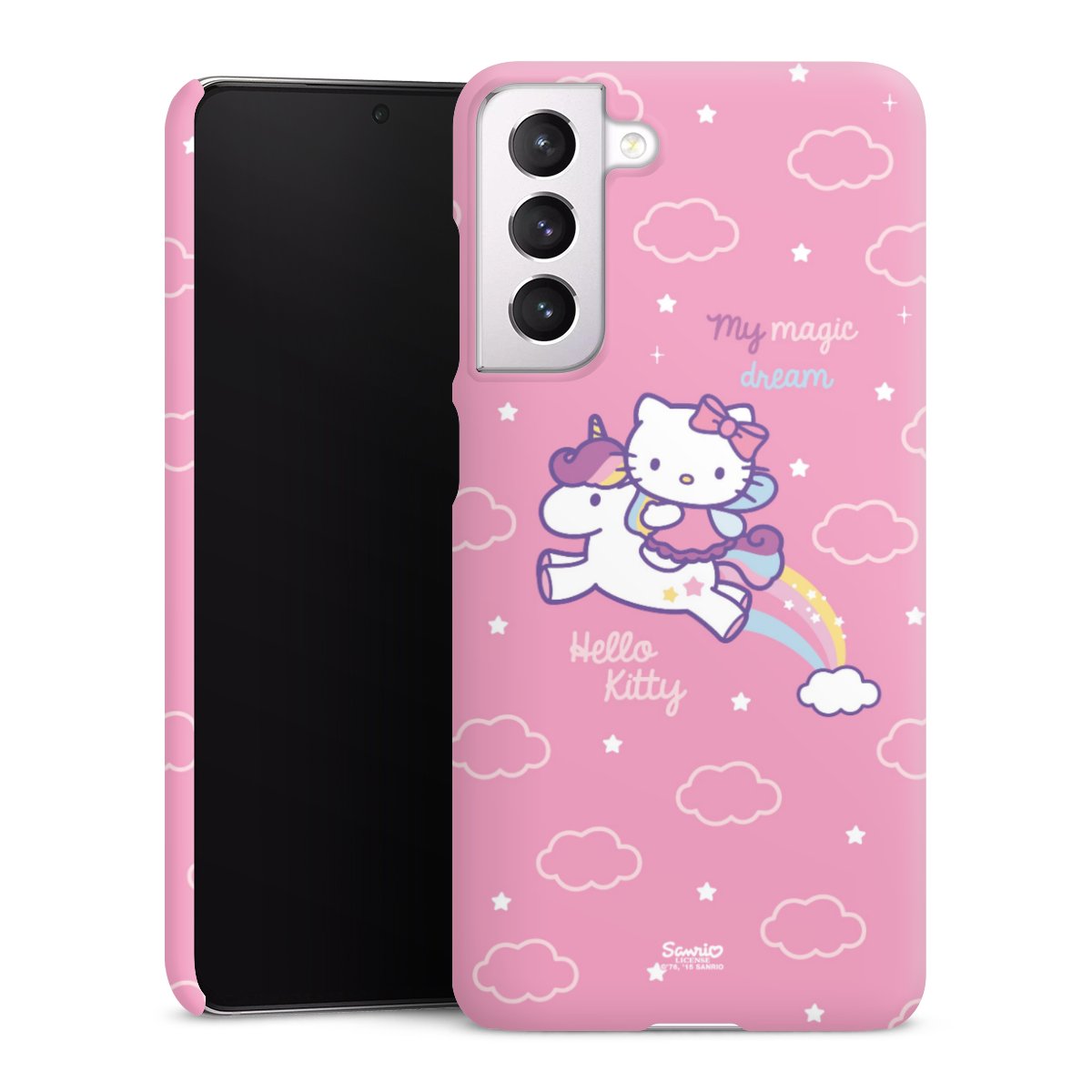 Galaxy S21 FE 5G Handy Premium Case Smartphone Handyhülle Schutzhülle matt Einhorn Official Licensed Product Hello Kitty Premium Case