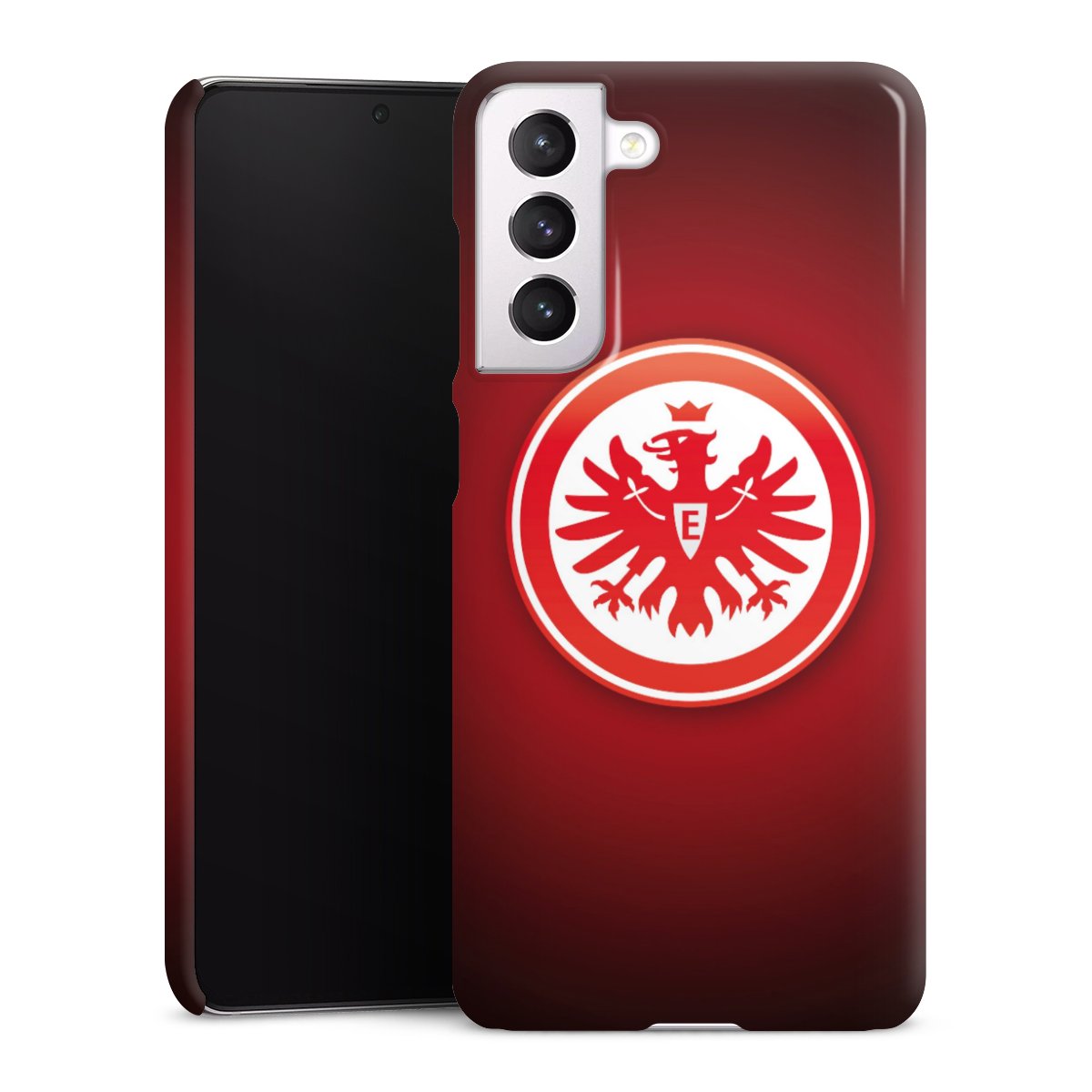 Galaxy S21 FE 5G Handy Premium Case Smartphone Handyhülle Schutzhülle glänzend Eintracht Frankfurt Official Licensed Product Coat Of Arms Premium Case