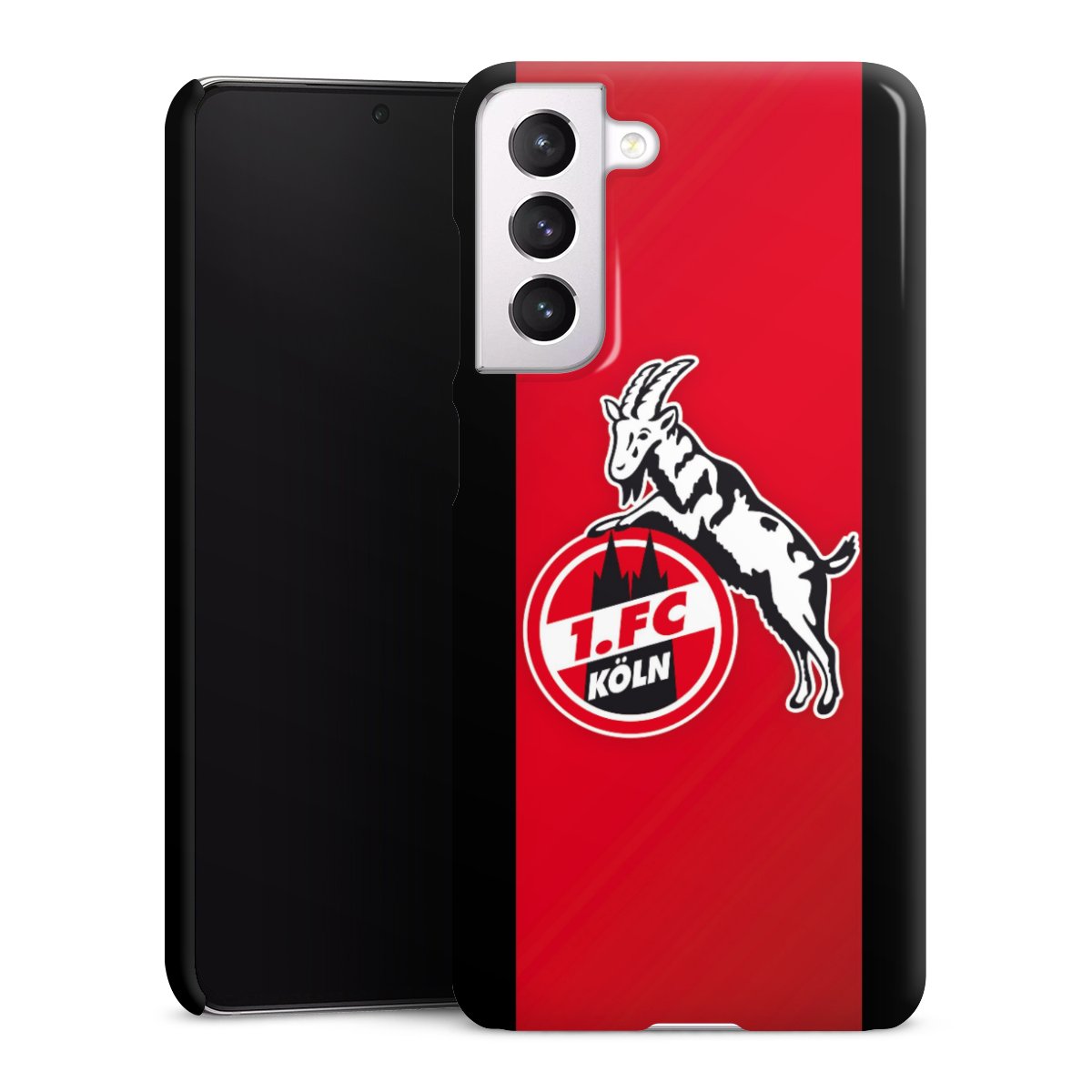 Galaxy S21 FE 5G Handy Premium Case Smartphone Handyhülle Schutzhülle glänzend Official Licensed Product Billy Goat Hennes 1. Fc Köln Premium Case