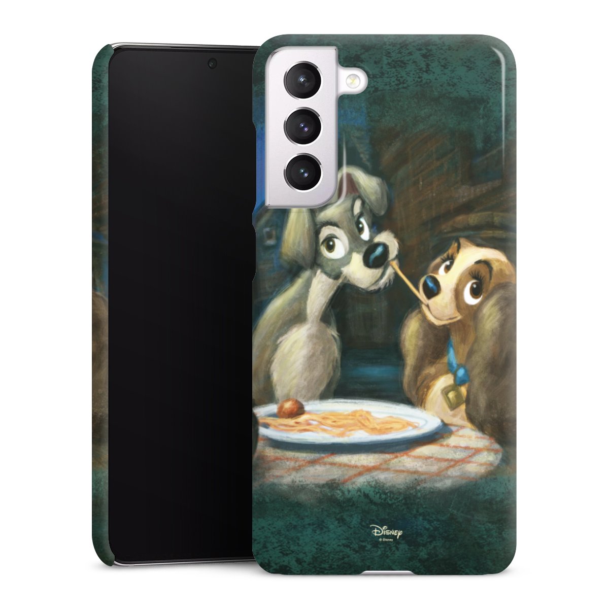 Galaxy S21 FE 5G Handy Premium Case Smartphone Handyhülle Schutzhülle glänzend Lady And The Tramp Official Licensed Product Disney Premium Case