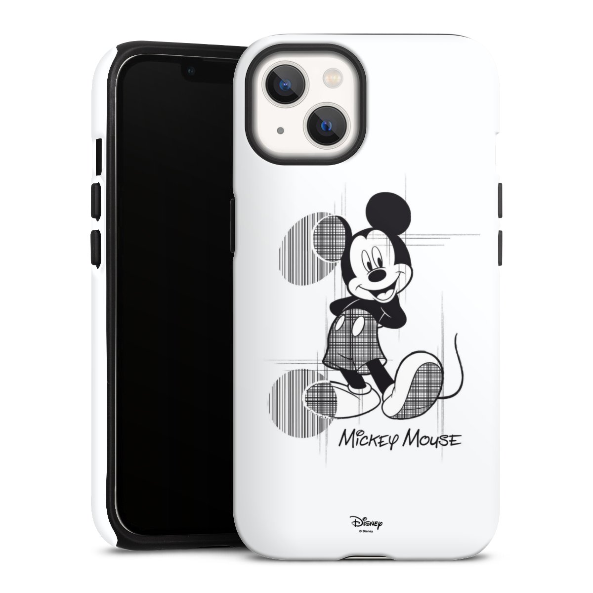 iPhone 13 Handy Panzer Handyhülle robuste Outdoor Hülle Schutzhülle matt Disney Official Licensed Product Mickey Mouse Tough Case