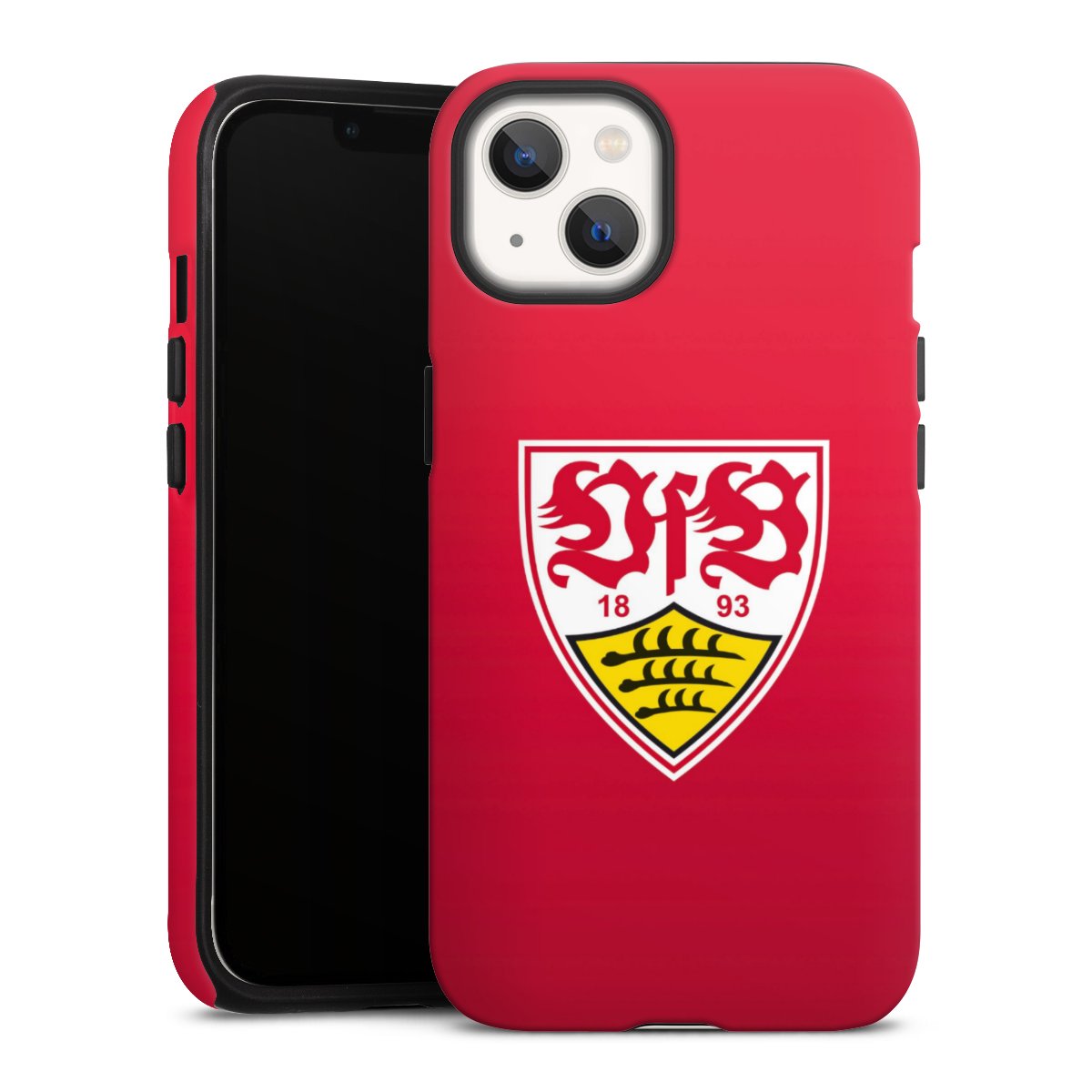 iPhone 13 Handy Panzer Handyhülle robuste Outdoor Hülle Schutzhülle matt Official Licensed Product Vfb Stuttgart Tough Case