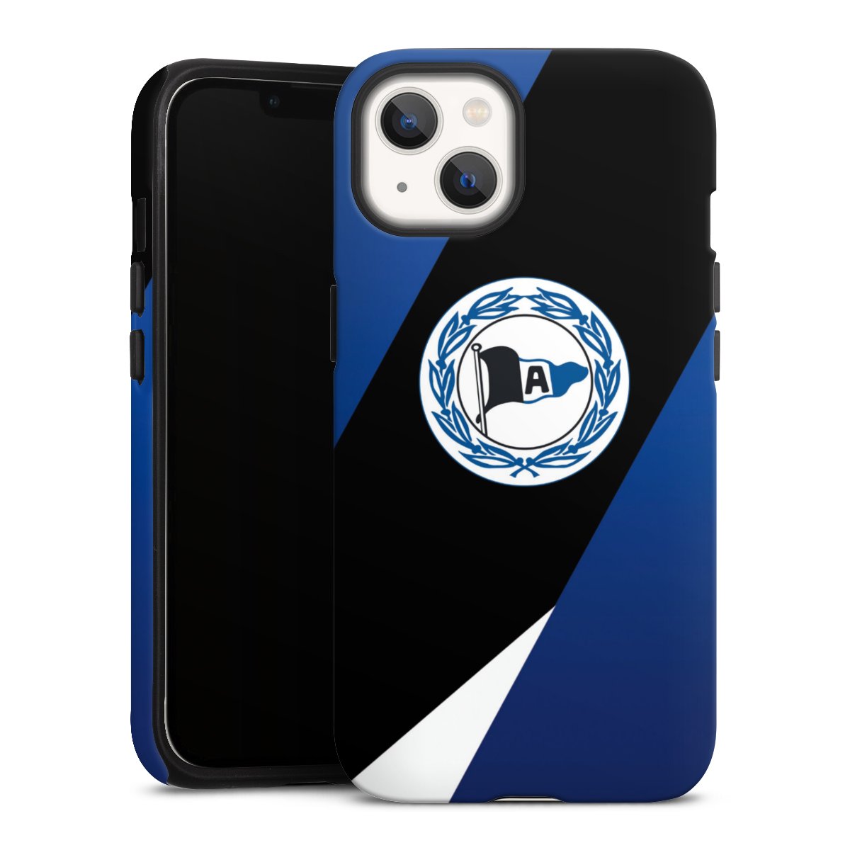 iPhone 13 Handy Panzer Handyhülle robuste Outdoor Hülle Schutzhülle matt Official Licensed Product Arminia Bielefeld Dsc Tough Case