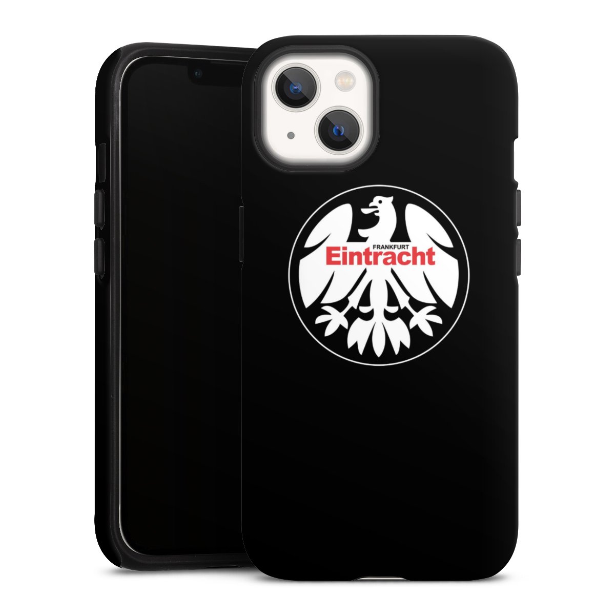 iPhone 13 Handy Panzer Handyhülle robuste Outdoor Hülle Schutzhülle matt Official Licensed Product Eintracht Frankfurt Sge Tough Case