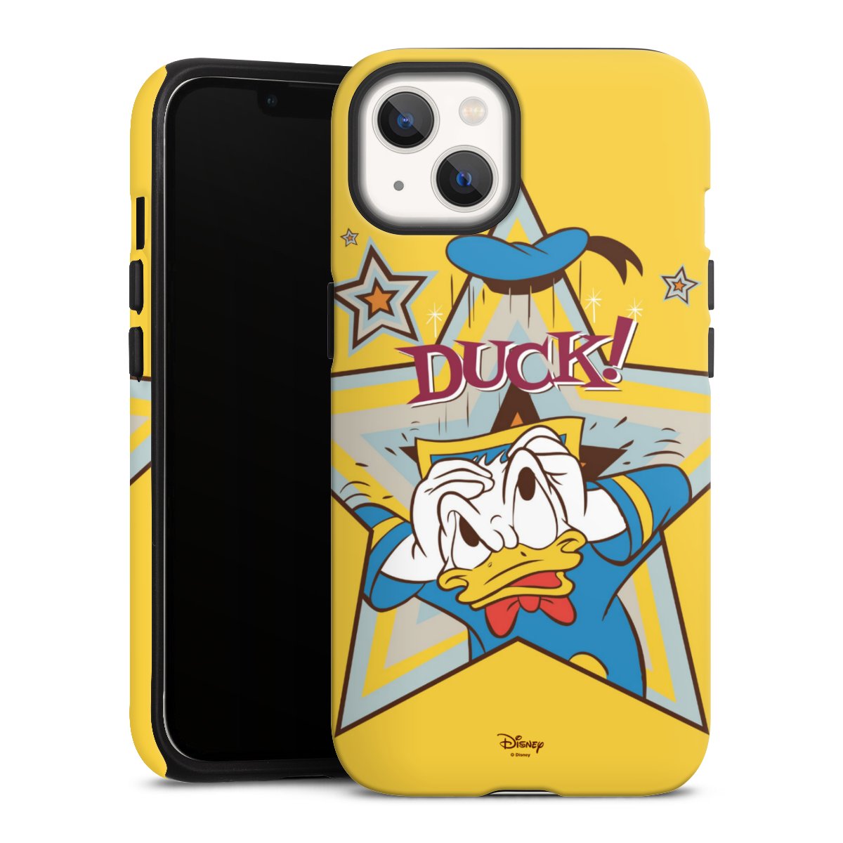 iPhone 13 Handy Panzer Handyhülle robuste Outdoor Hülle Schutzhülle matt Official Licensed Product Donald Duck Disney Tough Case