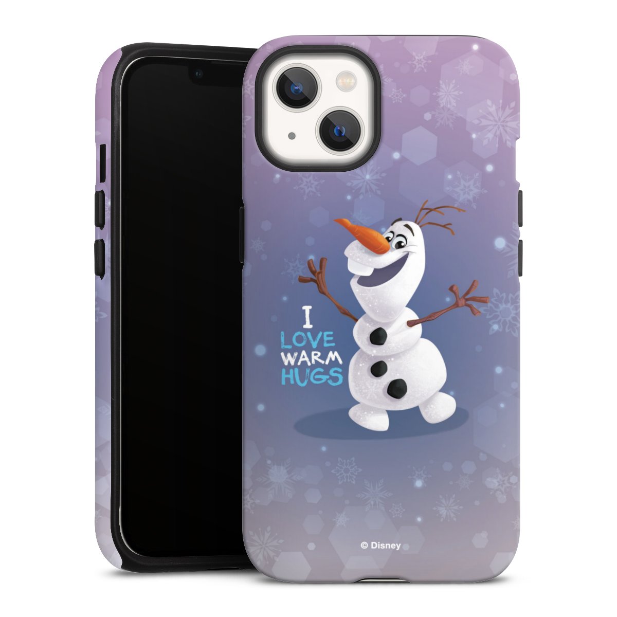 iPhone 13 Handy Panzer Handyhülle robuste Outdoor Hülle Schutzhülle matt Frozen Frozen Olaf Official Licensed Product Tough Case