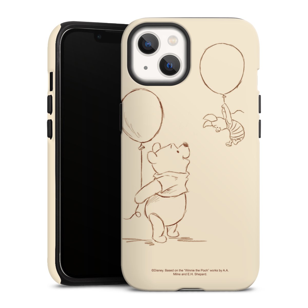 iPhone 13 Handy Panzer Handyhülle robuste Outdoor Hülle Schutzhülle matt Official Licensed Product Winnie The Pooh Disney Tough Case