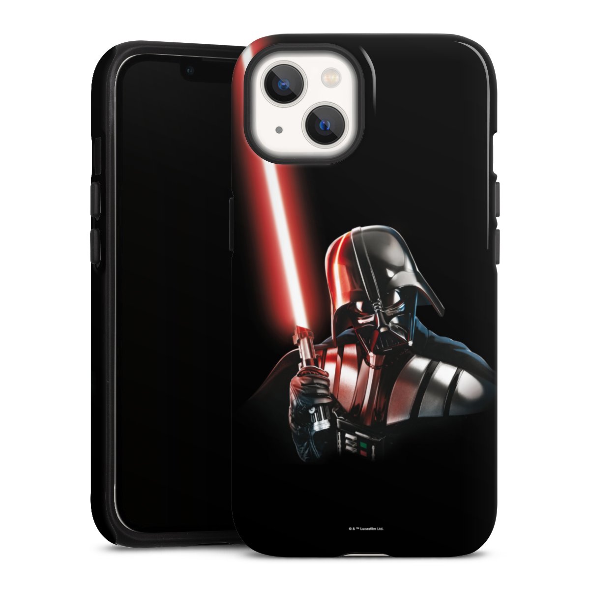 iPhone 13 Handy Panzer Handyhülle robuste Outdoor Hülle Schutzhülle glänzend Star Wars Merchandise Darth Vader Tough Case