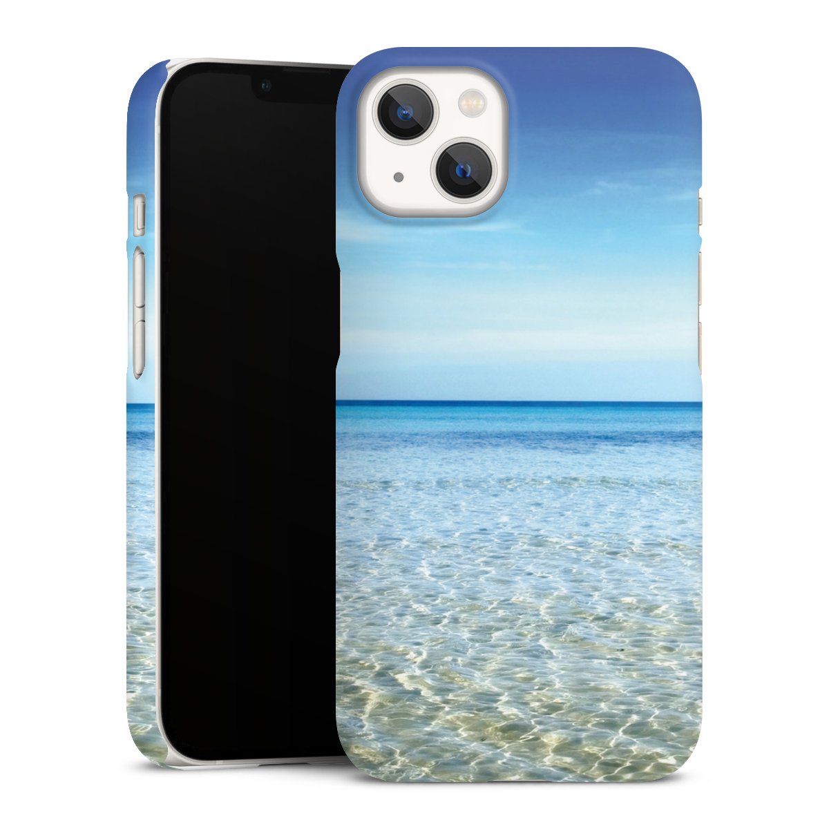 iPhone 13 Handy Premium Case Smartphone Handyhülle Schutzhülle matt Urlaub Sky Ocean Premium Case