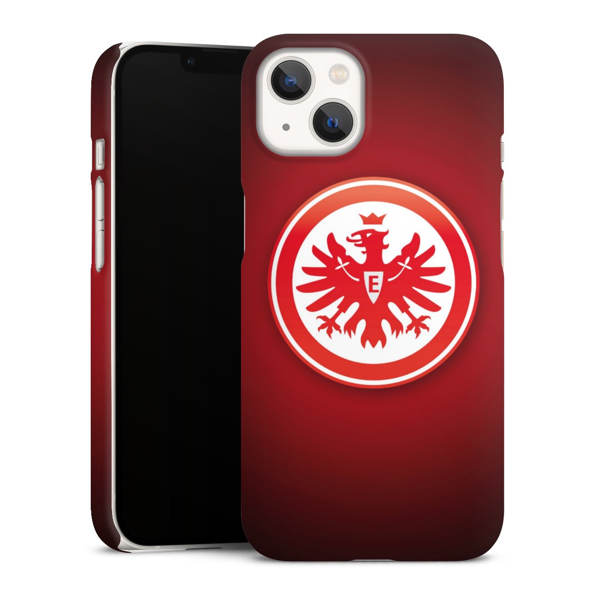 iPhone 13 Handy Premium Case Smartphone Handyhülle Schutzhülle matt Eintracht Frankfurt Official Licensed Product Coat Of Arms Premium Case