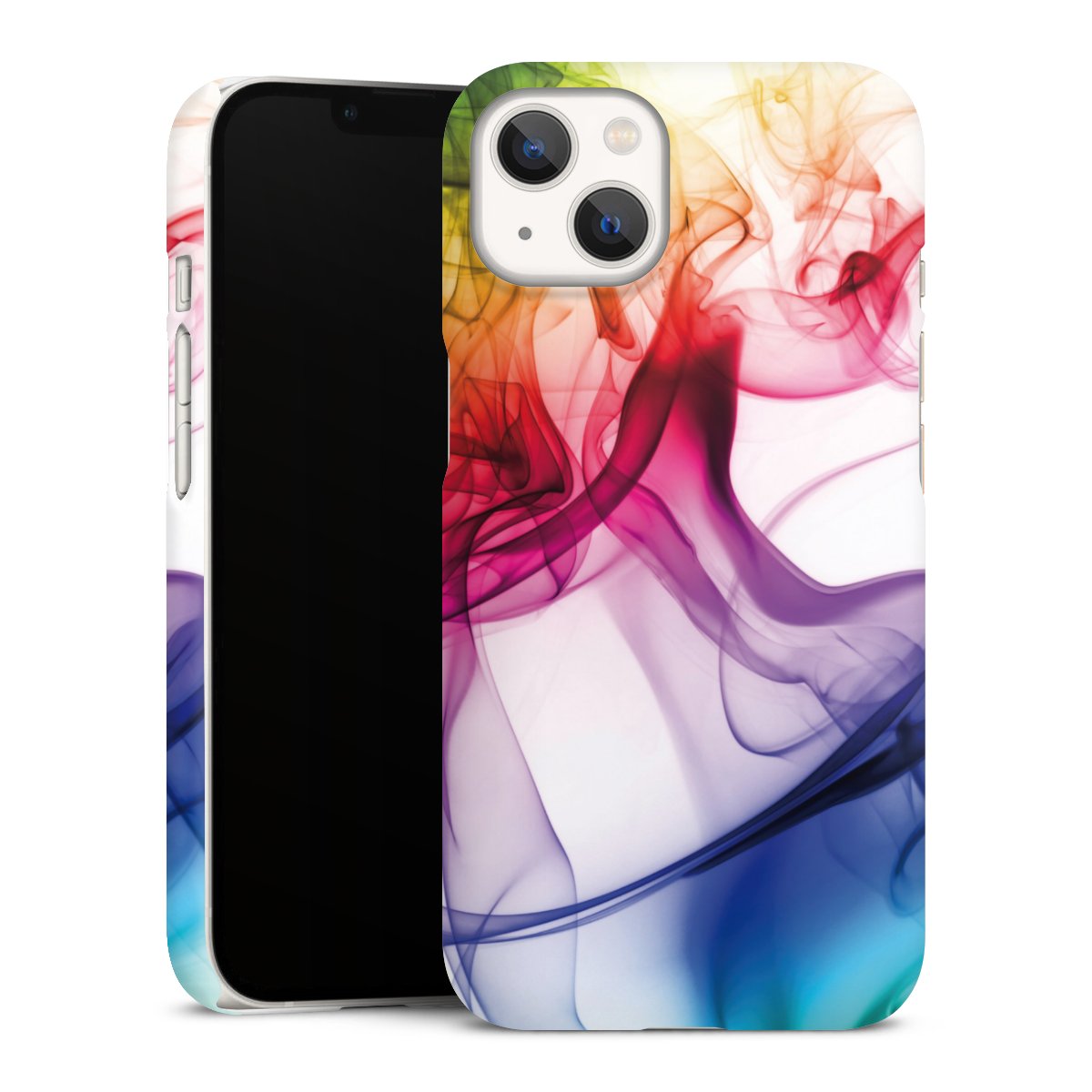 iPhone 13 Handy Premium Case Smartphone Handyhülle Schutzhülle matt Water Colour Rainbow Premium Case