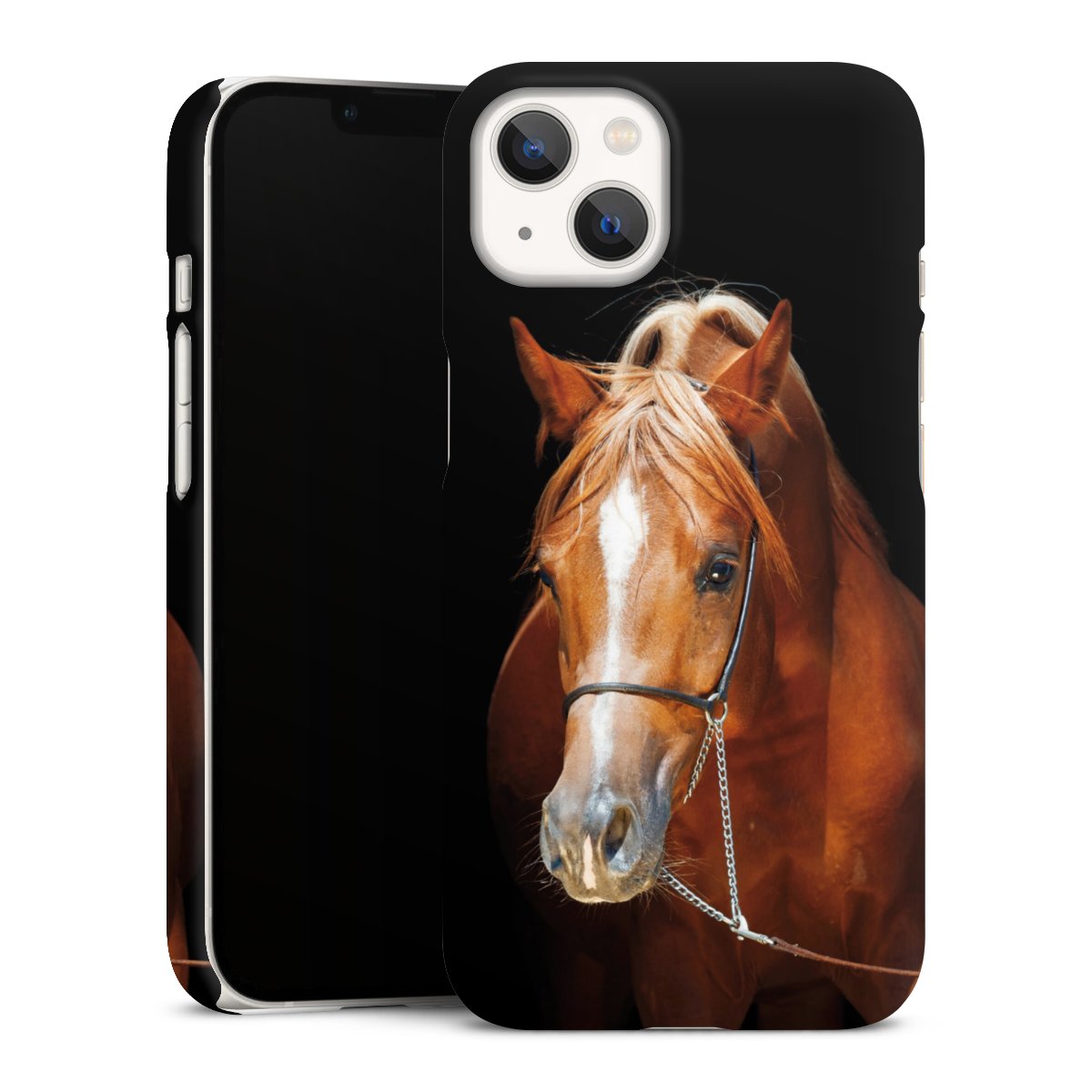 iPhone 13 Handy Premium Case Smartphone Handyhülle Schutzhülle matt Mare Horse Hobby Premium Case