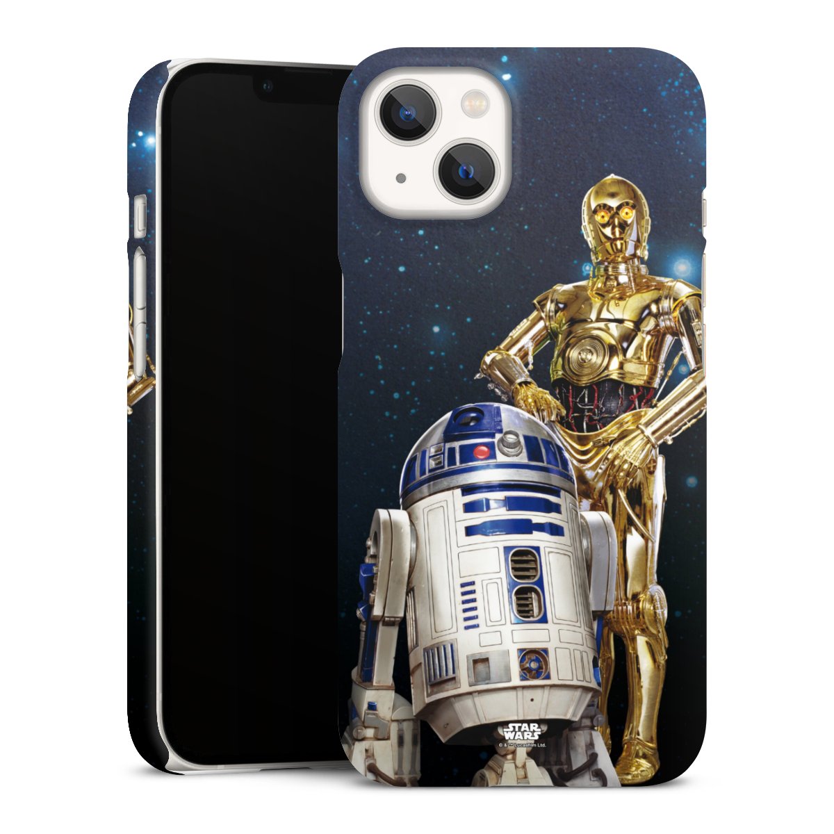 iPhone 13 Handy Premium Case Smartphone Handyhülle Schutzhülle matt Weltall Star Wars R2d2 Premium Case