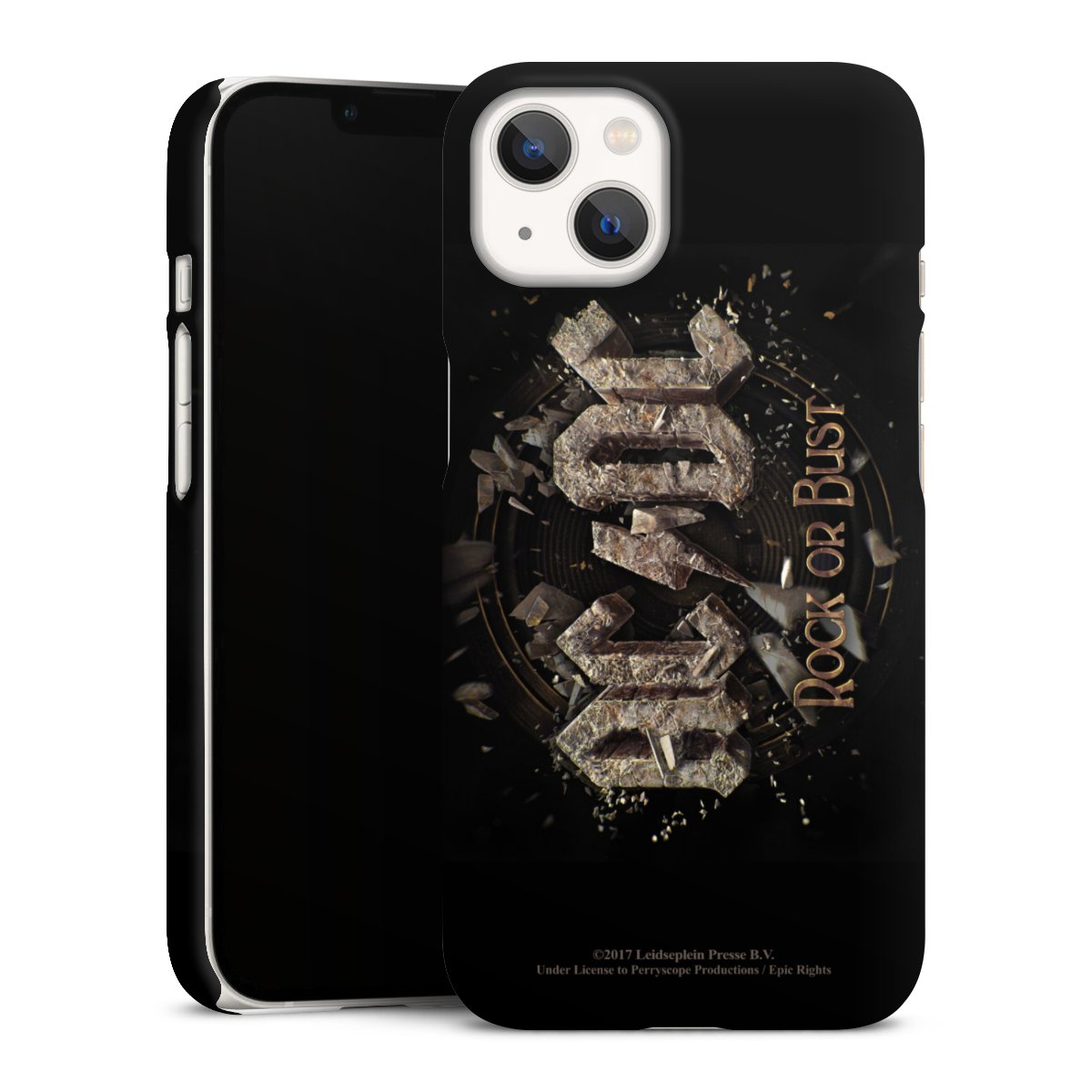 iPhone 13 Handy Premium Case Smartphone Handyhülle Schutzhülle matt Acdc Official Licensed Product Rock Or Bust Premium Case