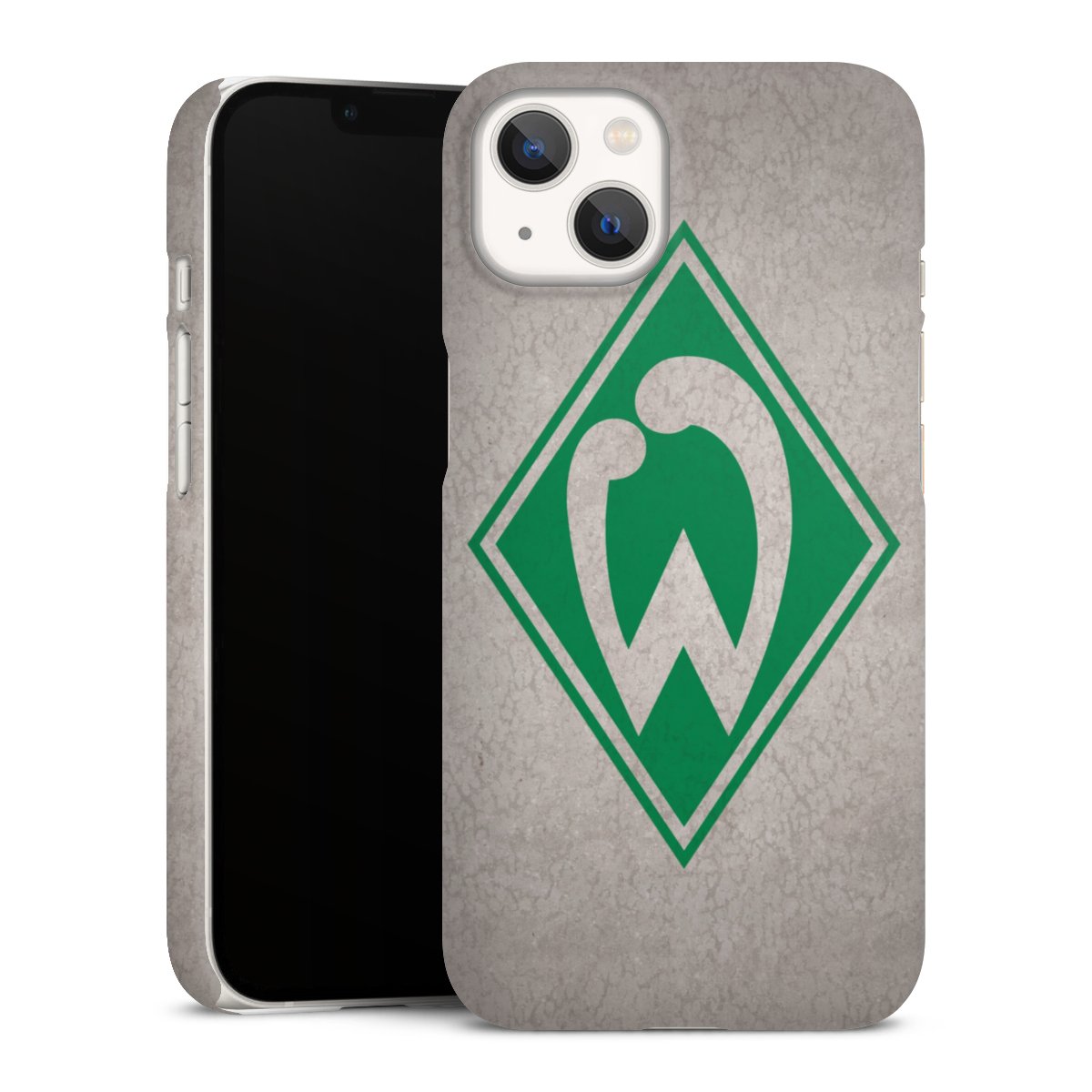 iPhone 13 Handy Premium Case Smartphone Handyhülle Schutzhülle matt Sv Werder Bremen Concrete Official Licensed Product Premium Case