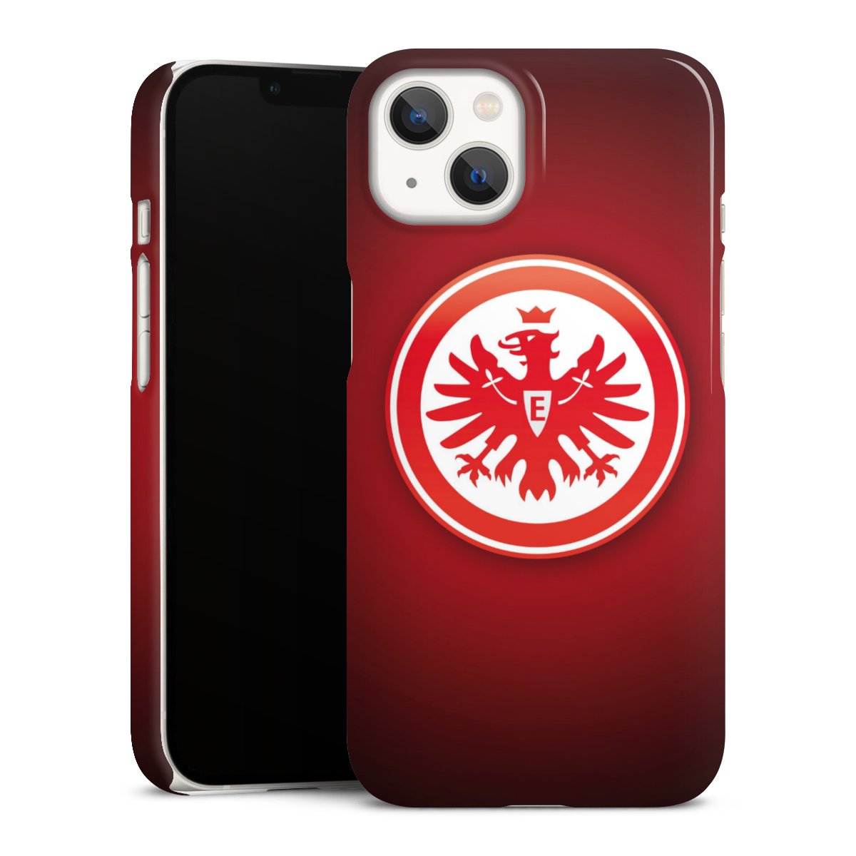 iPhone 13 Handy Premium Case Smartphone Handyhülle Schutzhülle glänzend Eintracht Frankfurt Official Licensed Product Coat Of Arms Premium Case