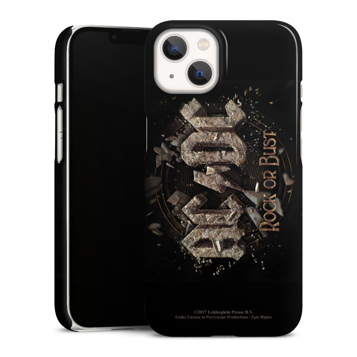 iPhone 13 Handy Premium Case Smartphone Handyhülle Schutzhülle glänzend Acdc Official Licensed Product Rock Or Bust Premium Case