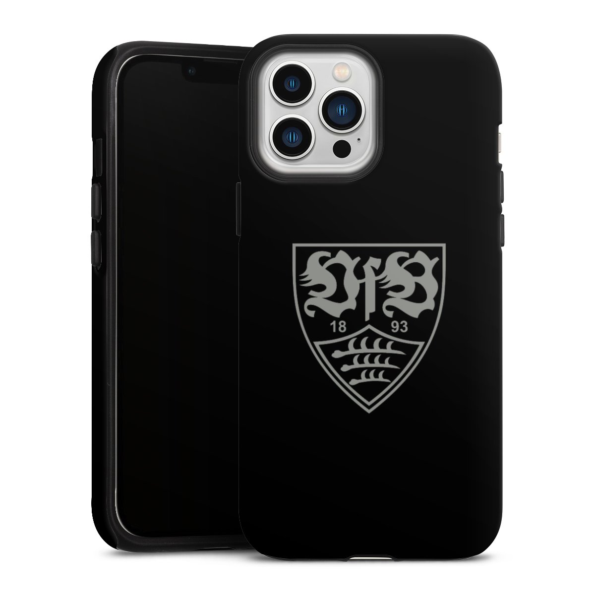 iPhone 13 Pro Max Handy Panzer Handyhülle robuste Outdoor Hülle Schutzhülle matt Official Licensed Product Vfb Stuttgart Tough Case