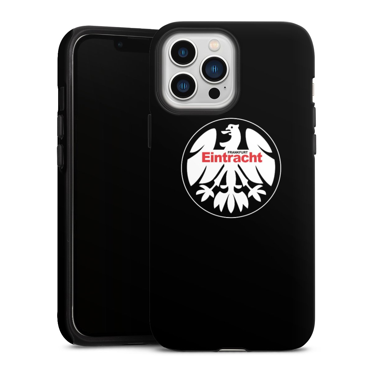 iPhone 13 Pro Max Handy Panzer Handyhülle robuste Outdoor Hülle Schutzhülle matt Official Licensed Product Eintracht Frankfurt Sge Tough Case