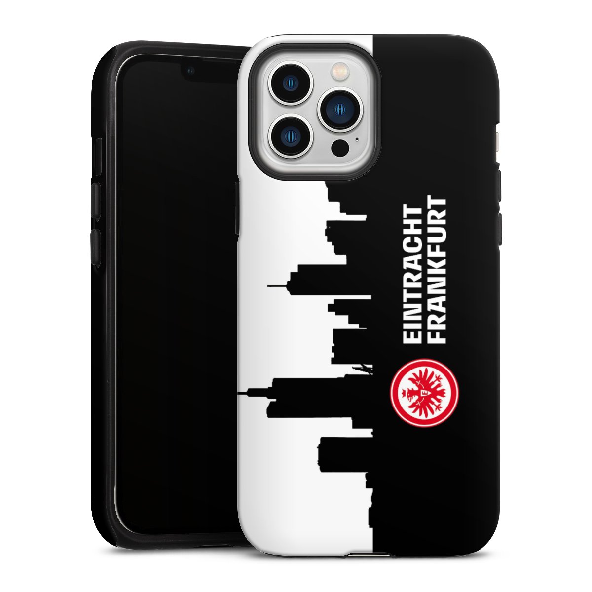 iPhone 13 Pro Max Handy Panzer Handyhülle robuste Outdoor Hülle Schutzhülle matt Sge Eintracht Frankfurt Official Licensed Product Tough Case