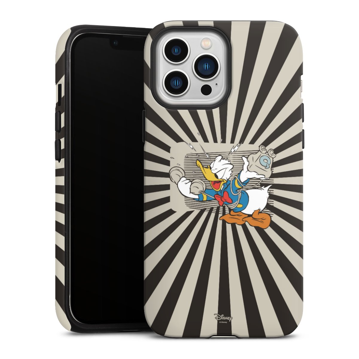 iPhone 13 Pro Max Handy Panzer Handyhülle robuste Outdoor Hülle Schutzhülle matt Donald Duck Disney Official Licensed Product Tough Case