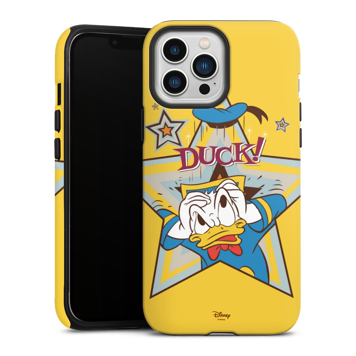 iPhone 13 Pro Max Handy Panzer Handyhülle robuste Outdoor Hülle Schutzhülle matt Official Licensed Product Donald Duck Disney Tough Case